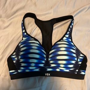 Victoria’s Secret VSX Blue and Black Sports Bra 36B